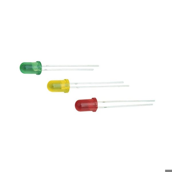 LED 3 mm - ELECTRO DH - Paket med 100 - Grön färg - Blanda - Dimensioner 3 mm