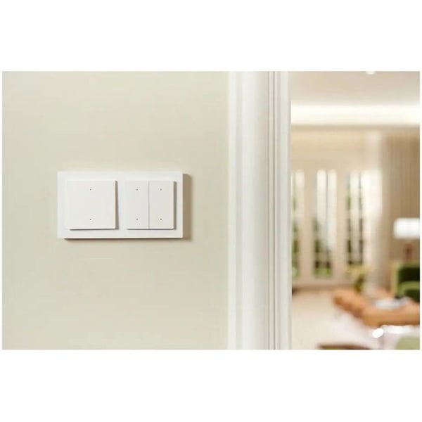 Afbryder - AQARA - H2 EU - 2 knapper - 1 kanal - IP20 - Kompatibel med Android/iOS