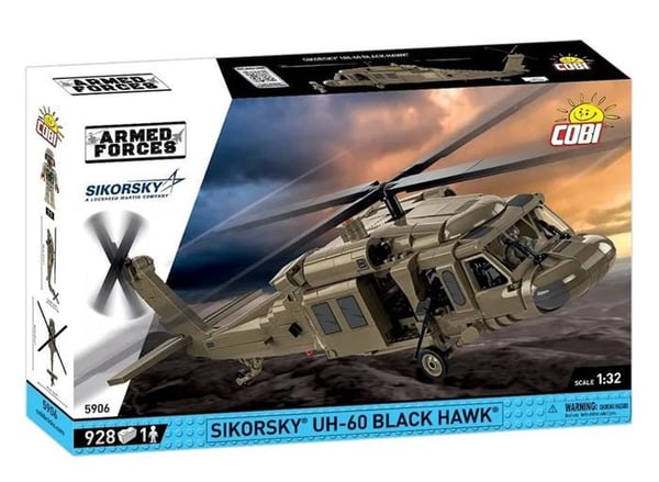 BYGGLEK - COBI - SIKORSKY UH-60 BLACK HAWK - 928 BLOCK - FRÅN 8 ÅR - MIXT