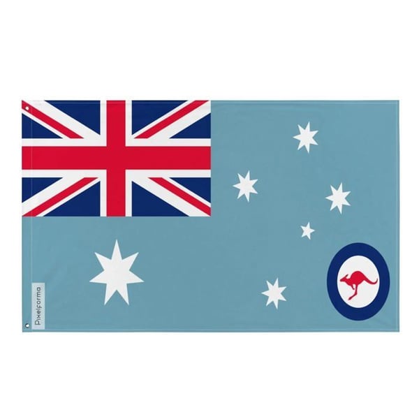 Royal Australian Air Force-flagga – 90 x 150 cm – Polyester – Järnöglor – Vattentålig