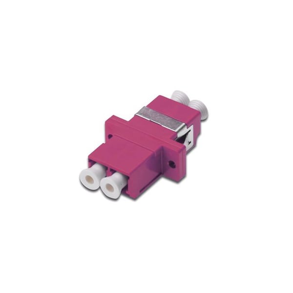 Fiberoptisk kopplare - DIGITUS - DN-96019-2 - LC till LC duplex - Multimode OM4 - Lila