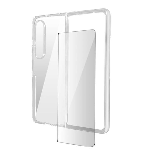 AVIZAR Fodral för Samsung Galaxy Z Fold 4 - Mjuk silikon - 9H härdat glasfilm