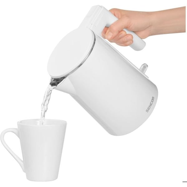 Elkittel - SENCOR - SWK 0155WH - 1 L - 1500 W - Dubbelvägg