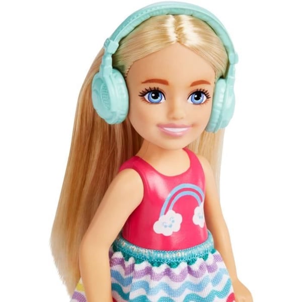 Resedocka Chelsea med tillbehör - BARBIE - Dockset med Chelsea - Valp ingår - 8 delar