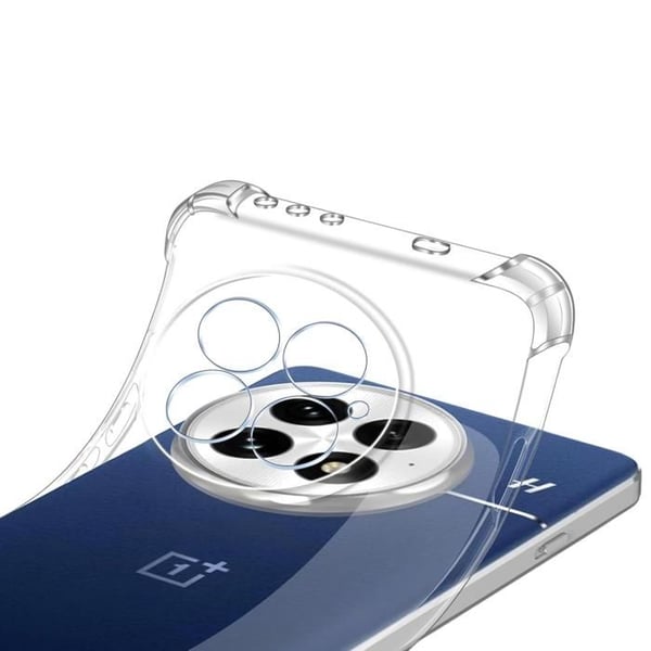 Stötsäker fodral - Phonillico® - OnePlus 13 - Mjuk - Transparent - 2 Härdat glas