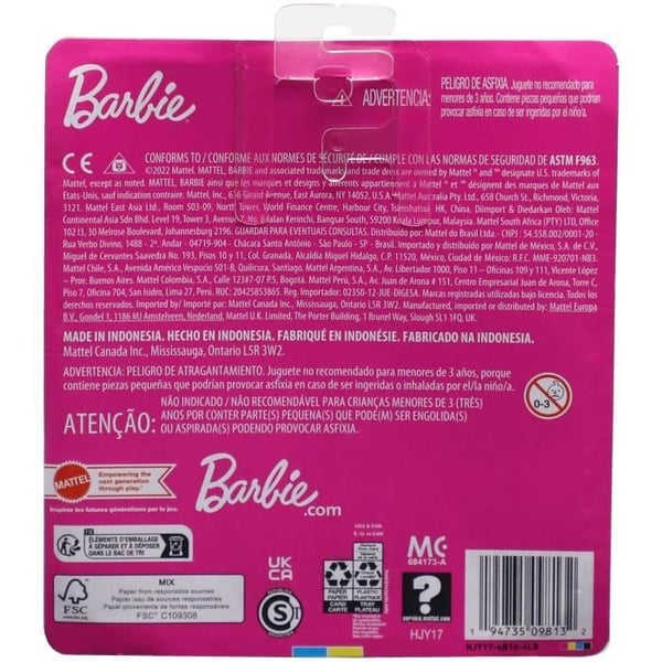 Resedocka Chelsea med tillbehör - BARBIE - Dockset med Chelsea - Valp ingår - 8 delar
