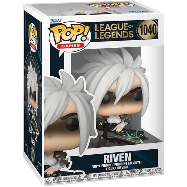 Figurine Funko Pop! - League of Legends - Riven - 9 cm - Vinyl - Fönsterbox emballage