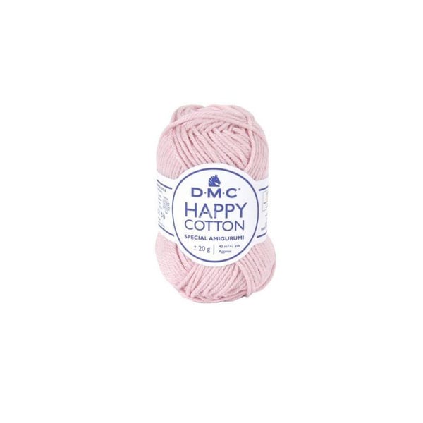 DMC - Natura Happy Cotton 3mm 20g Amigurumi och Virkning Col. 764 rosa
