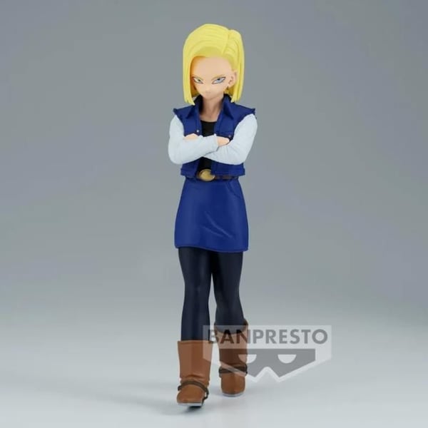 Figur - Banpresto - Android 18 Solid Edge Work - Exceptionella detaljer - Trogen design - Ljusa färger
