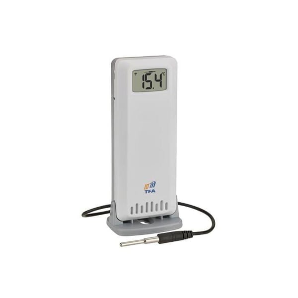 Professionell termo-hygro sändare - TFA Dostmann - 868 MHz - 2 m kabelsensor - Trådlös överföring 100 m