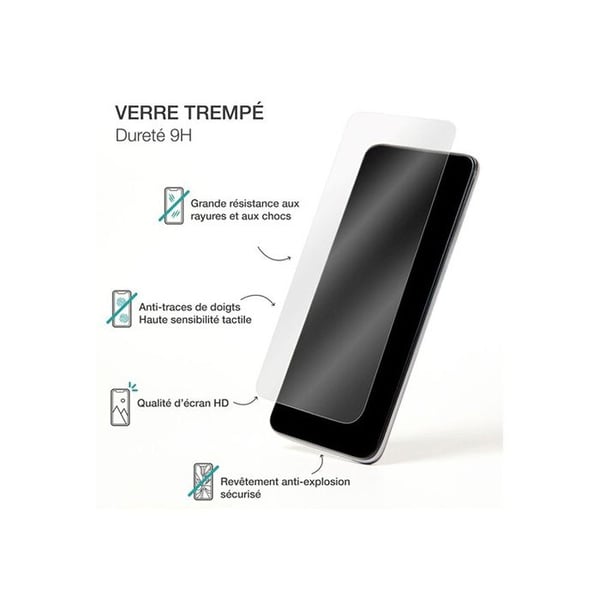 Skydd för skärm i härdat glas 2.5D BigBen Connected Transparent för Samsung Galaxy A36 5G och A56 5G + SmartFrame