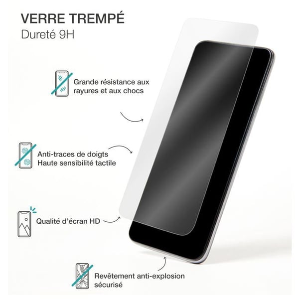 Skydd för skärm i härdat glas 2.5D BigBen Connected Transparent för Samsung Galaxy A36 5G och A56 5G + SmartFrame