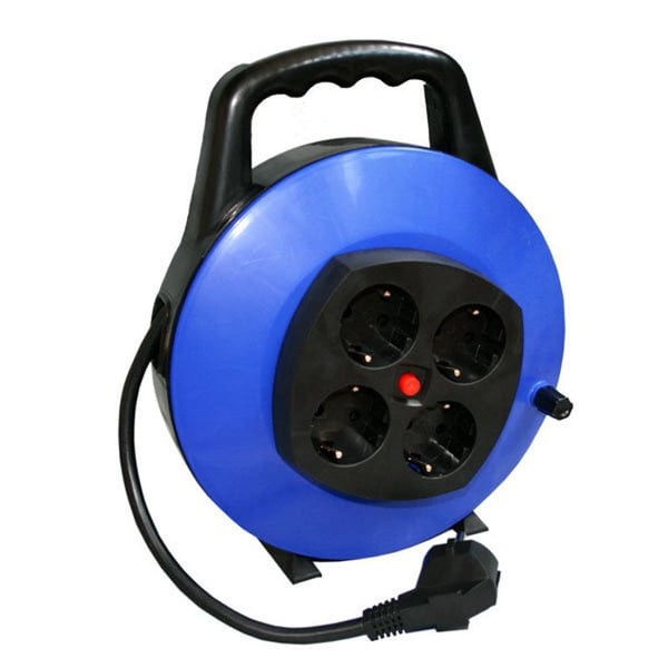 Kabelrulle - ELECTRO DH - 36.300 - 10 m - 4 uttag - Inkluderad säkerhetstermostat