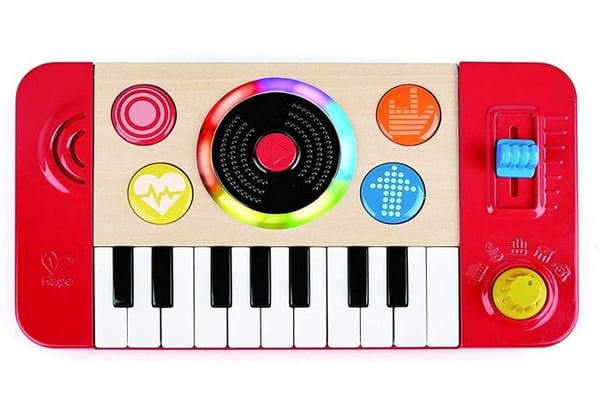 HAPE DJ-mikseri - Soita koskettimistosooloa 4 instrumentin äänellä ja 18 hauskalla äänitehosteella