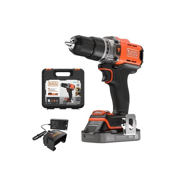 Black & Decker BCD383D1XK-QW Slagnøgle 18V Batteri 2Ah Orange