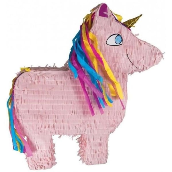 Pinata - 20 - Enhörning - Rosa - 38 x 43 cm - För barn