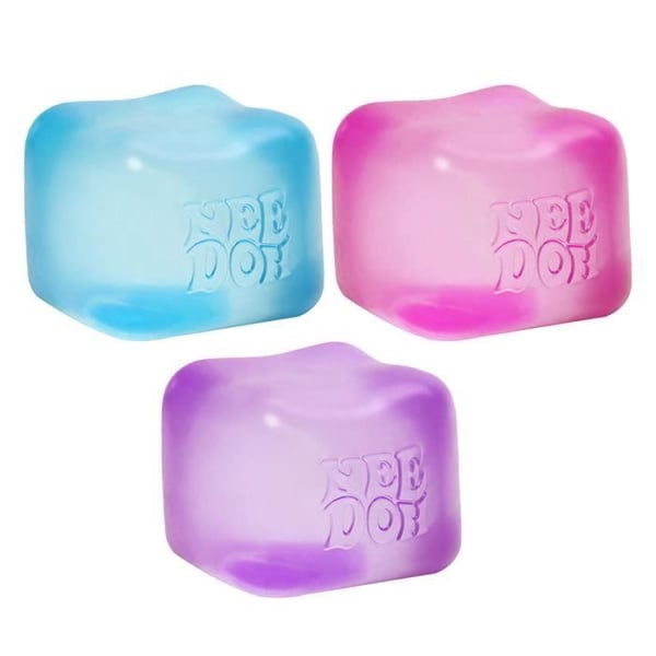 Fidget leksak - Schylling - Nice Cube Needoh - Antistress - 3 färger - Icke giftig