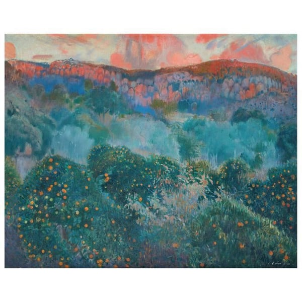 Legendarte - Målning, Tryck på duk - Soller, Mallorca - Joaquin Mir Trinxet cm. 80x100
