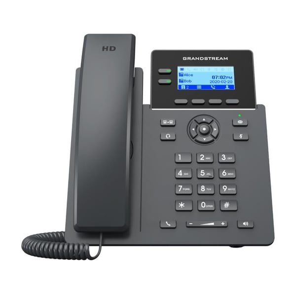 IP-telefon - GRANDSTREAM - GRP2602p - Sort - 2 Linjer - LCD-skærm 5,61 cm