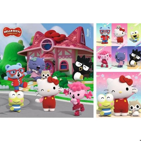 Pussel - RAVENSBURGER - Hello Kitty - 3x49 bitar - För barn - Flerfärgad
