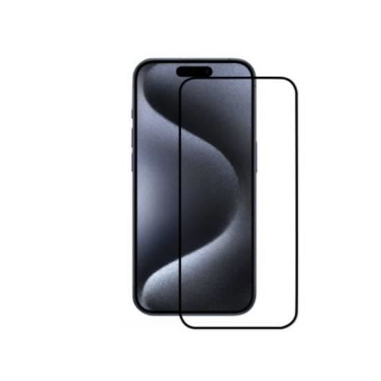 Skärmskydd - MW - iPhone 15 - Härdat glas - 3D-design - Reptålig