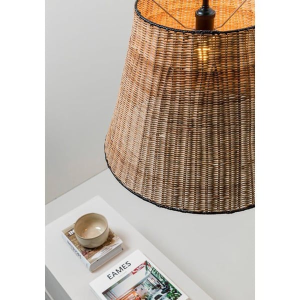 Rottingkupol taklampa - FARO - SUMBA - Svart - E27 - 3000K - 56 cm