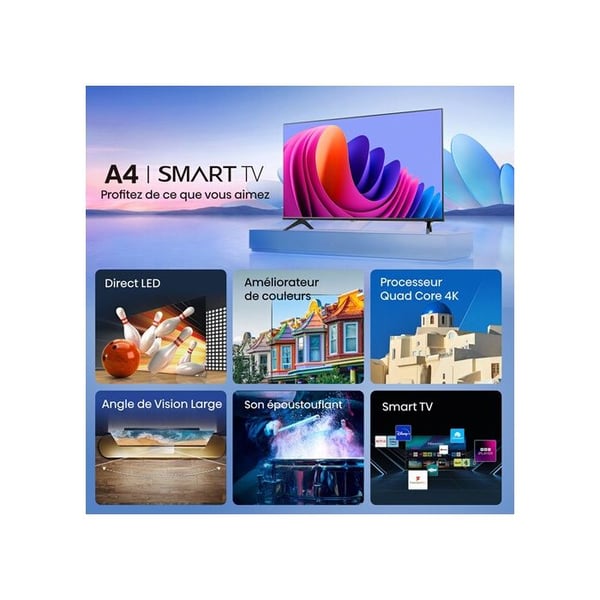 Hisense 40A49Q Smart TV 40 Tommer Full HD Sort