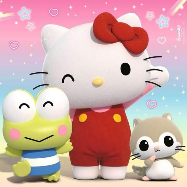 Pussel - RAVENSBURGER - Hello Kitty - 3x49 bitar - För barn - Flerfärgad