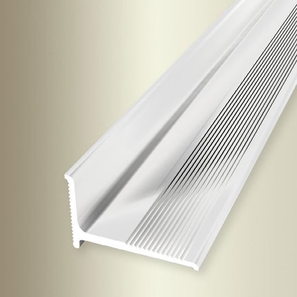 PROVISTON Färdigprofil l 21 mm H 2 mm L 2000 mm Pulverlackerad aluminium Färdigprofil vägg Spårad Vit Självhäftande...