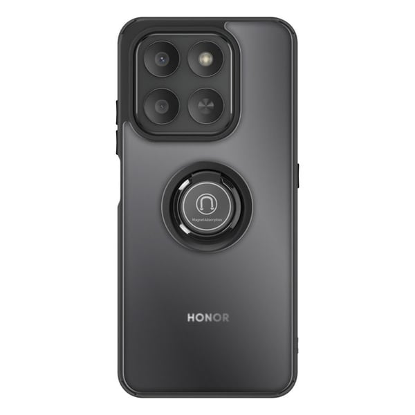 Fodral för Honor 400 Smart med roterande magnetring och frostad svart finish