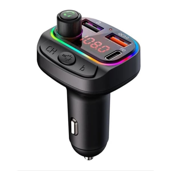 FM Bluetooth-sändare - BQ-Mobile BQ-5731M - USB-laddare - Handsfree - 24W Snabbladdning
