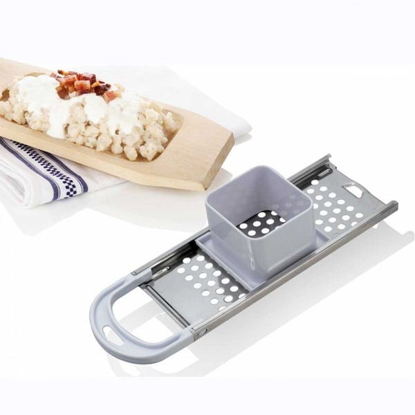 Gnocchi-rive - ORION - Rustfrit stål - 33x11x7 cm - Ergonomisk - Sølvfarvet - Opvaskemaskinevenlig