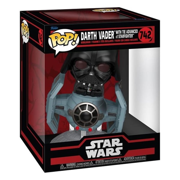 Figurine Funko Pop! Rides Deluxe | Star Wars Mörka sidan | Tie Advanced X1 W/vader