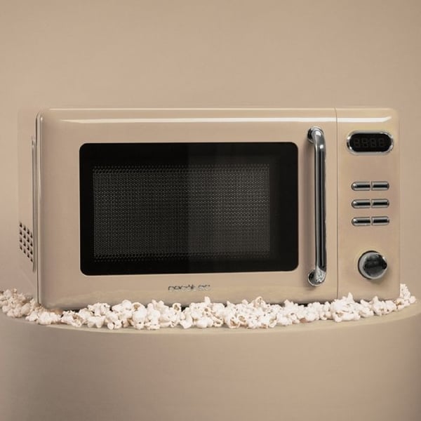 Cecotec Mikrovågsugn Digital med Grill Proclean 5110 Retro Beige. 20 L, 700 W i 5 nivåer, timer upp till 60 min