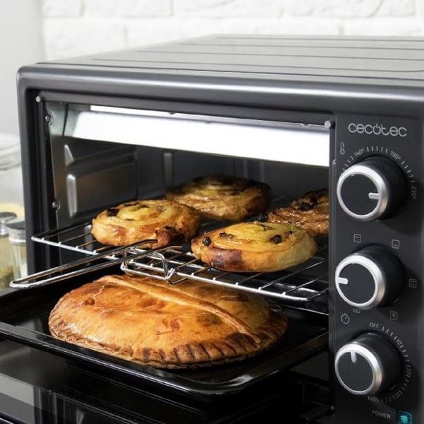 Cecotec Bordovn Bake&Toast 2600 Sort 4Pizza, 26 L, 1500 W