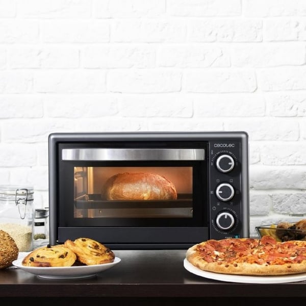 Cecotec Bordovn Bake&Toast 2600 Sort 4Pizza, 26 L, 1500 W