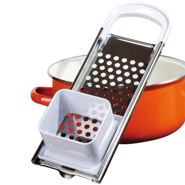 Gnocchi-rive - ORION - Rustfrit stål - 33x11x7 cm - Ergonomisk - Sølvfarvet - Opvaskemaskinevenlig