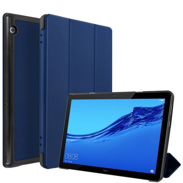Hölster för Huawei Mediapad T5 10'' - Avizar - Trifold-stöd - Syntetiskt läder - Heltäckande skydd