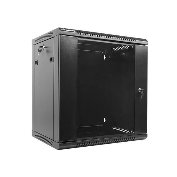 Lanberg hylly 12U teline seinäasennettava musta - WF01-6412-10B