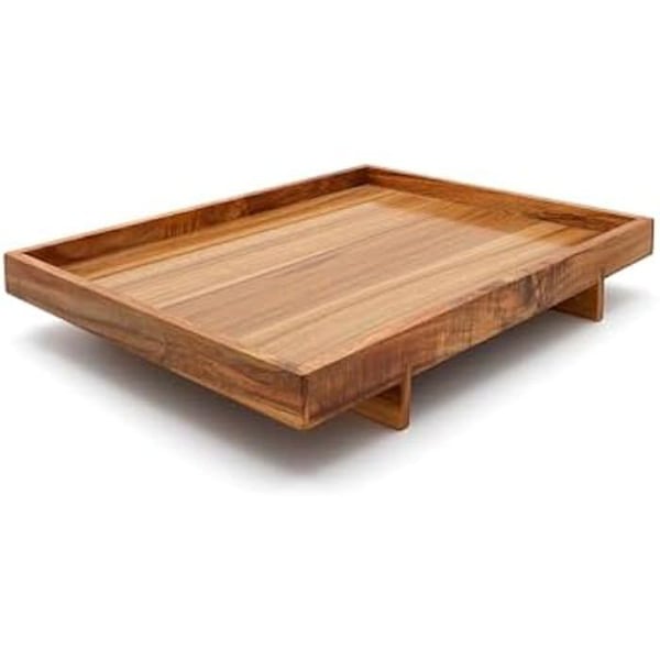 Platta i Akacia - BREDEMEIJER - Wazuka - Rektangulär - 40 x 30 x 6 cm - Hållbar