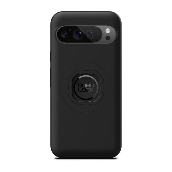 Fodral - QUAD LOCK - Google Pixel 9 Pro XL - MAG magnetisk - TPU stötabsorberande - Förinstallerad svart MAG-ring