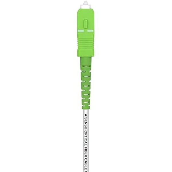 AISENS A152-0498 latinfiberoptisk kabel G657A2 3.0 9/125 SMF simplex Dca LSZH, SC/APC-SC/APC, 10 m, Vit