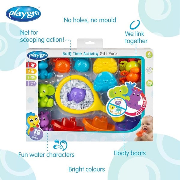 PLAYGRO presentset för badleksaker