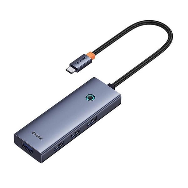 USB Type-C Hub - BASEUS - 4 portar USB 3.0 - Ultra-snabb överföringshastighet - Kosmisk grå