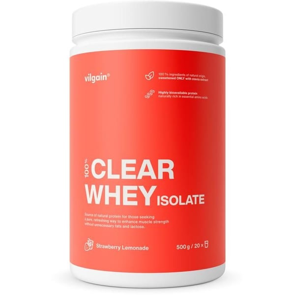 Vilgain Clear Whey Isolate 500 g Jordgubb Lemonad