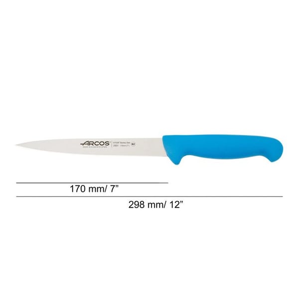 Sole filetkniv - Arcos - 2900 - Flexibel 17 cm - Handtag i polypropylen - Garanti 10 år