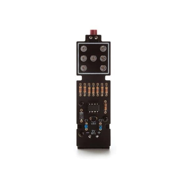 Kit med LED-tärningar - Whadda - WSG114 - Inbyggd LED - Svart - 9 V-DC