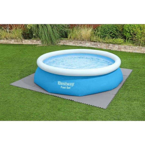 BESTWAY Bestway Set med 9 golvmattor - 78 x 78 cm - grå