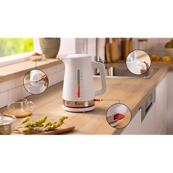 Kedel - BOSCH - TWK 4M221 - 1,7 L - 2400 W - Trådløs