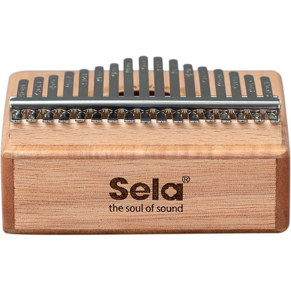 Sela SE 245 Kalimba Mahogny 17 Natural med skyddsfodral